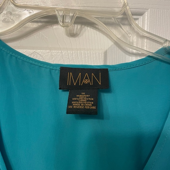 Blue Ruffle Blouse - Picture 2 of 2